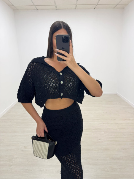 CONJUNTO CROCHET NEGRO